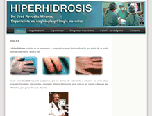 Tablet Screenshot of hiperhidrosis.com