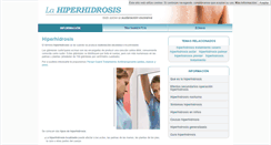 Desktop Screenshot of hiperhidrosis.com.es