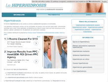 Tablet Screenshot of hiperhidrosis.com.es